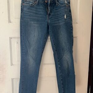 Lucky Brand Lolita Crop Jeans | Size 4/27 | High Rise Straight Ankle Fray Hem